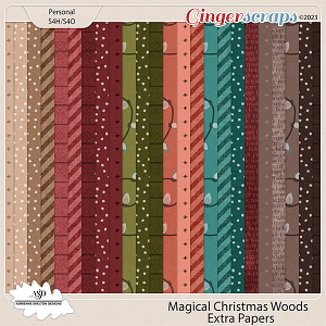 Magical Christmas Woods Extra Papers Pack- By Adrienne Skelton Design