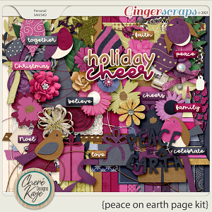 Peace On Earth Page Kit by Chere Kaye Designs