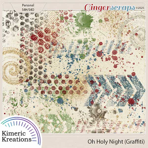 Oh Holy Night Graffiti by Kimeric Kreations