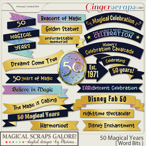 50 Magical Years (word bits)