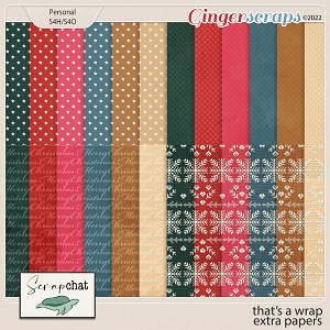 That's a Wrap Extra Papers by ScrapChat Designs
