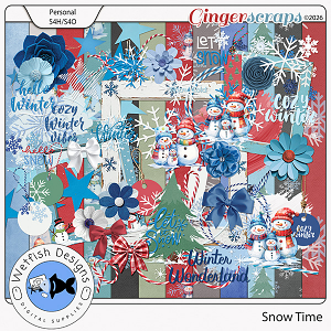 Snow Time Page Kit by Wetfish Designs
