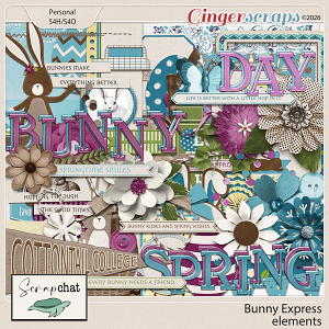 Bunny Express Elements by ScrapChat Designs