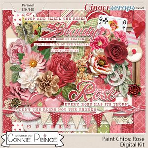 Paint Chips Rose - Kit by Connie Prince