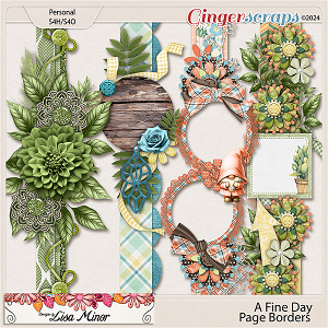A Fine Day Page Borders from Designs by Lisa Minor