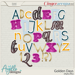 Golden Days Alpha Mix by Angelle Designs