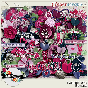 I Adore You - Elements by Lisa Rosa Designs