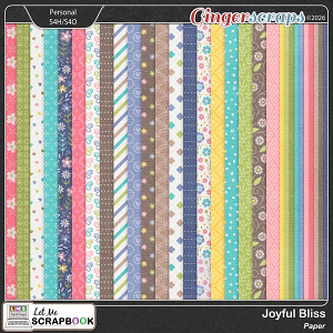 Joyful Bliss Paper by Let Me Scrapbook