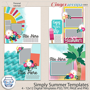 Simply Summer Templates by Miss Fish