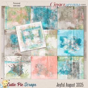 Joyful August 2025 Painted Papers