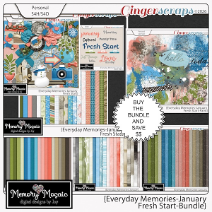 Everyday Memories-January: Fresh Start Bundle by Memory Mosaic