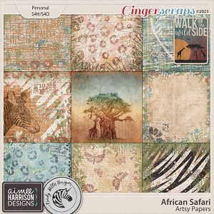 African Safari [Artsy Papers] by Cindy Ritter and Aimee Harrison