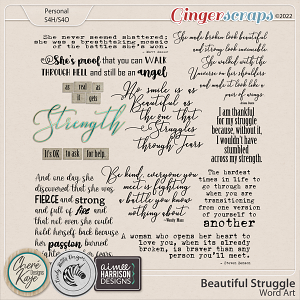 Beautiful Struggle [Word Art] by Cindy Ritter, Aimee Harrison and Chere Kay