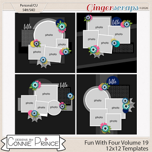 Fun With Four Volume 19 - 12x12 Temps (CU Ok) by Connie Prince