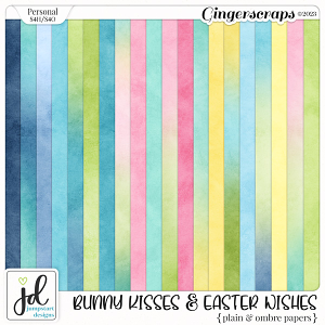 Bunny Kisses & Easter Wishes {Plain & Ombre Papers}