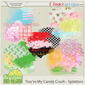 Youre My Candy Crush Splatters by Key Lime Digi Design 