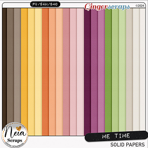 Me Time - Solid Papers - by Neia Scraps