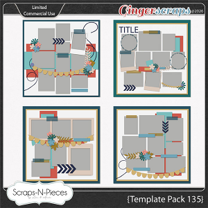Template Pack 135 by Scraps N Pieces 