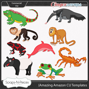 Amazing Amazon CU Templates by Scraps N Pieces