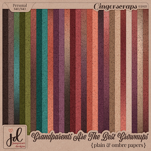 Grandparents Are The Best Grownups {Plain & Ombre Papers}