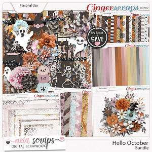 Hello October - Bundle - by Neia Scraps