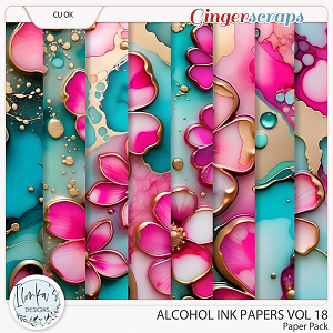 CU Alcohol Ink Papers Vol 18 by Ilonka's Designs  