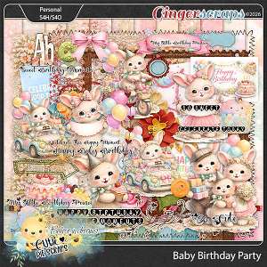 Baby Birthday Party Page Kit