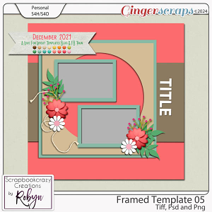 Framed Template 05 by Scrapbookcrazy Creations