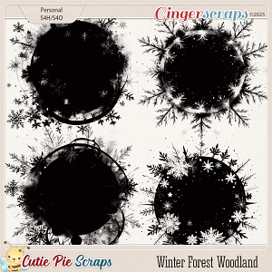 Winter Forest Woodland Photo Masks