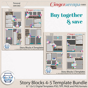 Story Block 4-5 Templates Bundle by Miss Fish
