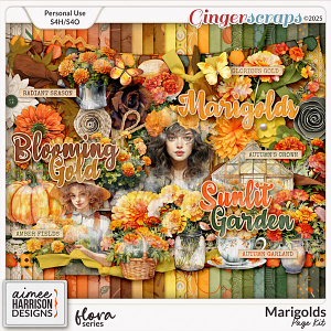 Marigolds Page Kit by Aimee Harrison