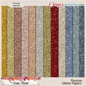 Pensive Glitter Papers from Designs by Lisa Minor