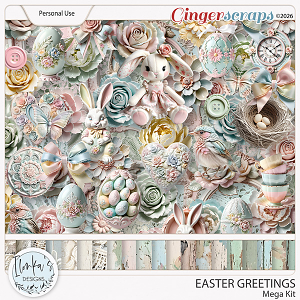 Easter Greetings Mega Kit by Ilonka's Designs