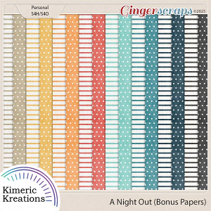 A Night Out Bonus Papers by Kimeric Kreations