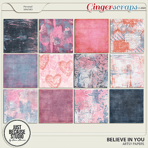 Believe In You Artsy Papers by JB Studio
