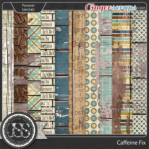 Caffeine Fix Worn Wood Papers