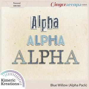 Blue Willow Alpha Pack by Kimeric Kreations