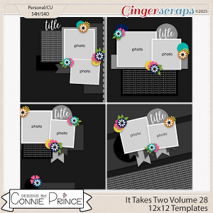 It Takes Two Volume 28  - 12x12 Temps (CU Ok) by Connie Prince