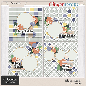 Blueprints 11 12 x 12 Templates by J. Conlon and Sons