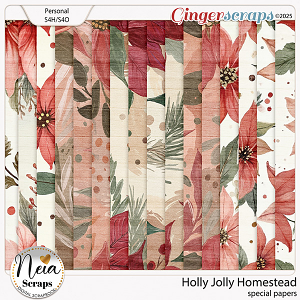 Holly Jolly Homestead - Special Papers - by Neia Scraps