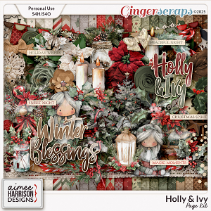 Holly & Ivy Page Kit by Aimee Harrison Holly & Ivy Page Kit by Aimee Harrison