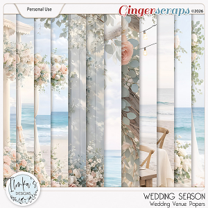 Wedding Season Wedding Venue Papers by Ilonka's Designs