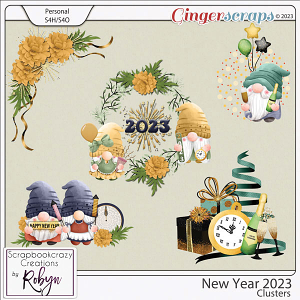 New Year 2023 Clusters by Scrapbookcrazy Creations