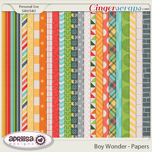 Boy Wonder - Papers by Aprilisa Designs