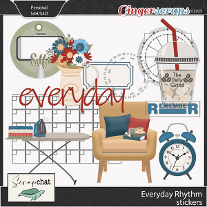 Everyday Rhythms Stickers by ScrapChat Designs