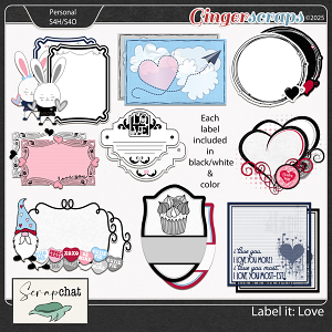 Label It Love Labels by ScrapChat Designs