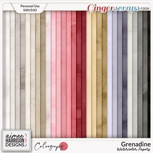 Grenadine Watercolor Papers by Aimee Harrison