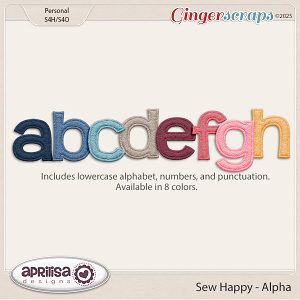 Sew Happy - Alpha by Aprilisa Designs