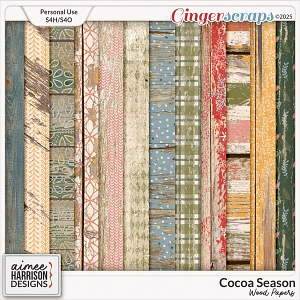 Cocoa Season Wood Papers by Aimee Harrison Cocoa Season Wood Papers by Aimee Harrison