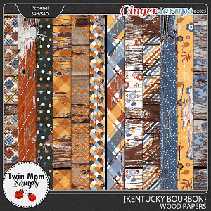 Kentucky Bourbon - WOOD PAPERS by Twin Mom Scraps